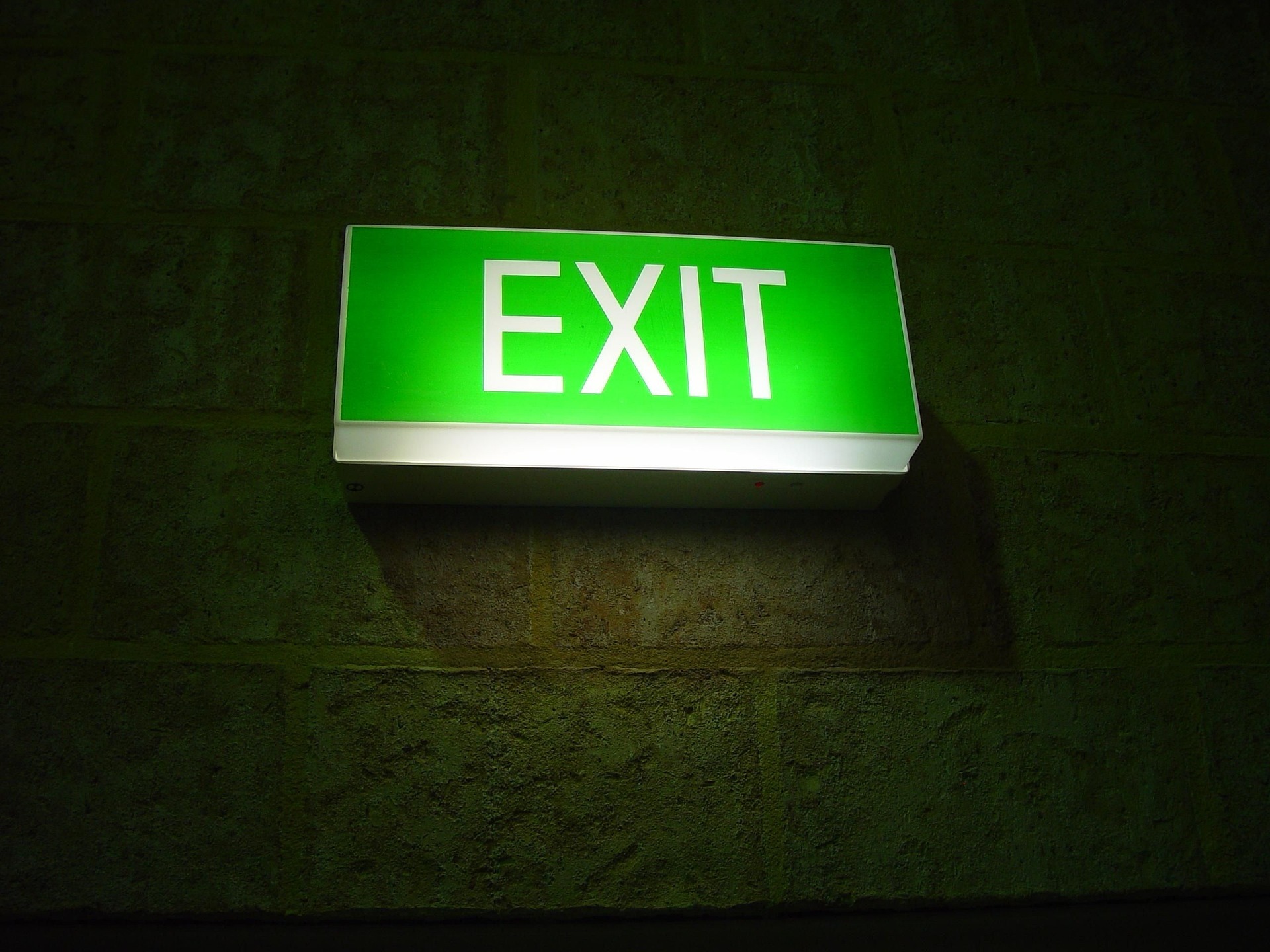 Exit sign